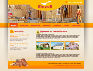 Création de Site Web maçonnerie maçon graphisme et site I-P-W agence Web Marseille Aix télétravail partout en France