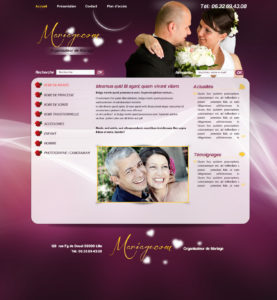 Graphisme et site web mariage et autour de la mariée I-P-W agence web Marseille Aix en Provence en télétravail partout en France