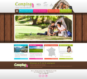 Création de Site Web Camping Caravaning Graphisme et site I-P-W agence Web Marseille Aix télétravail partout en France