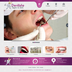 Création de Site Web Dentiste Cabinet dentaire graphisme et site Agence Web I-P-W Marseille Aix en télétravail partout en France