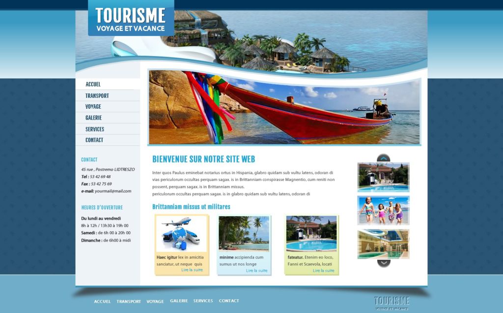 Création de Site Web Tourisme Agence de voyage Graphisme et site I-P-W agence Web Marseille Aix télétravail partout en France