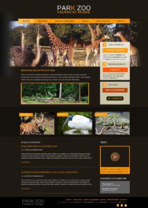 Création de Site Web Zoo Parc Animalier Graphisme et site I-P-W agence Web Marseille Aix télétravail partout en France