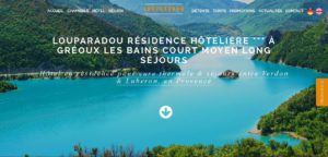 Résidence Hôtelière Louparadou Gréoux Les Bains I-P-W agence web Marseille Aix