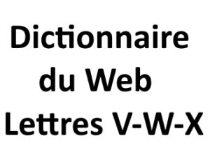 Dictionnaire du web Lettres V W X L'agence Web I-P-W Marseille Aix en Provence en Télétravail partout en France